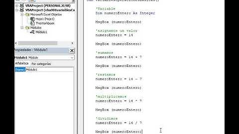 Operaciones básicas con números enteros en VBA para Microsoft Excel