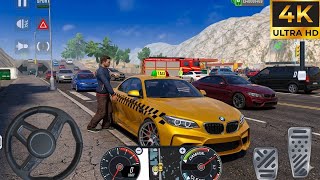 Real Taxi Driver 3D 2026 - Luxury BMW M2 Car Taxi Driving Game - Car Game Android Gameplay screenshot 1
