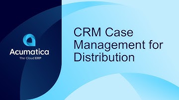 CRM Case Management for Distribution