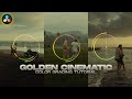 How to create a golden kodak cinematic color grade  davinci resolve tutorial