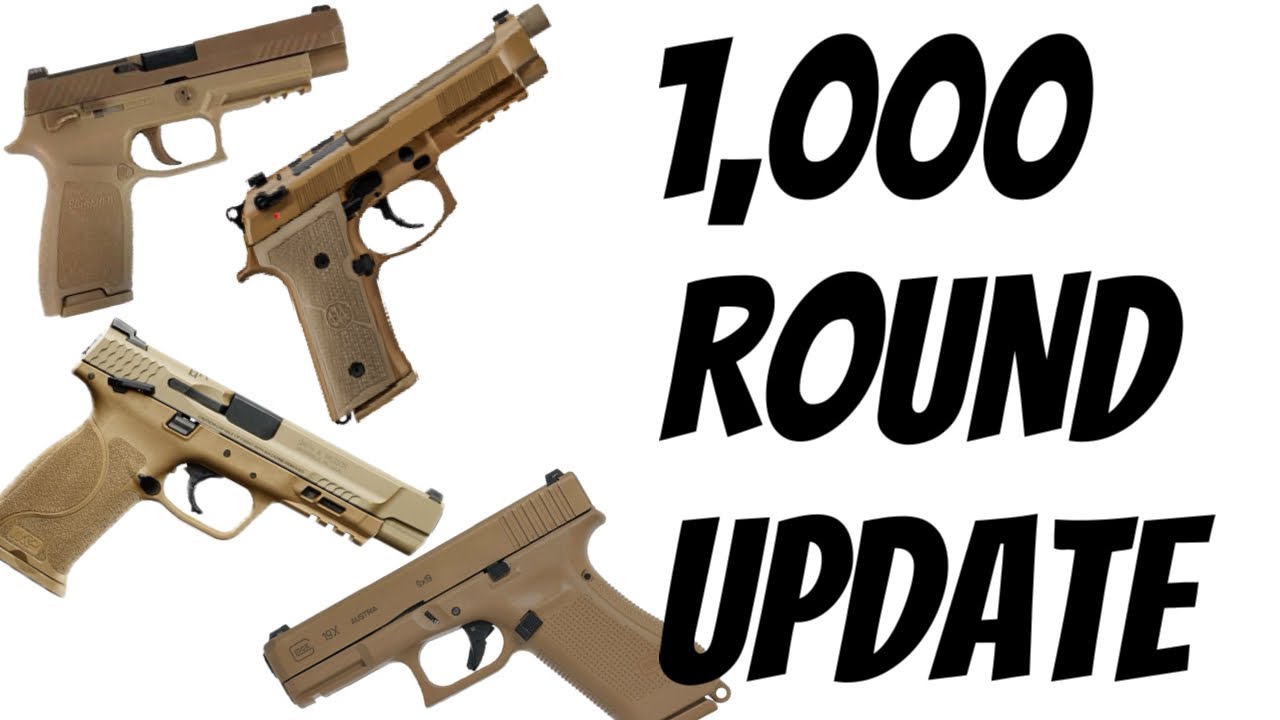 MHS Pistol Comparison - 1,000 Round Update (Glock 19x, Beretta