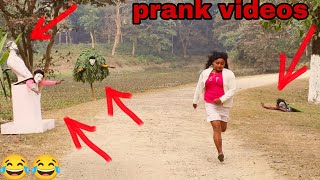 statue prank video| Bushman prank| tree prank