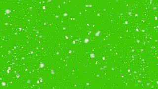 Snow Flakes Falling - Green Screen Effects 4K (3 Video)