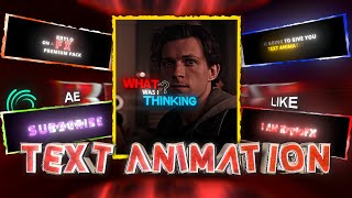 Ae Inspired Like Text Animation Pack On Alight Motion  preset
