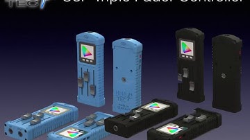 U3F Triple Fader wireless DMX512 Controller , CRMX, Lumenradio, Bluetooth, WiFi