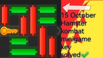 15 October Mini Game Key 100% Solved | Hamster Kombat Puzzle For Today 🥰