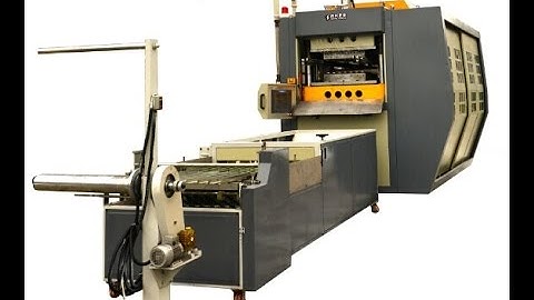 MX 500 full servo motor driven thermoforming machine with automatic cup stacking