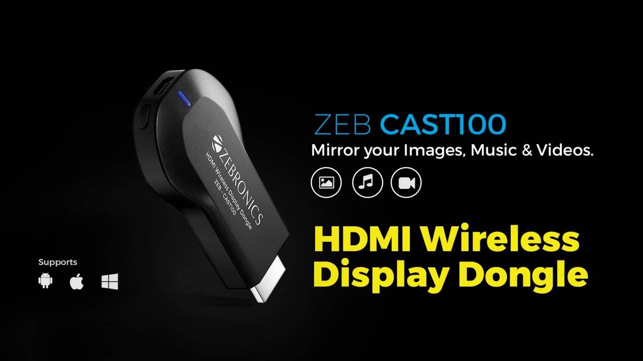 ZEB CAST4K500 HDMI Wireless Display Dongle