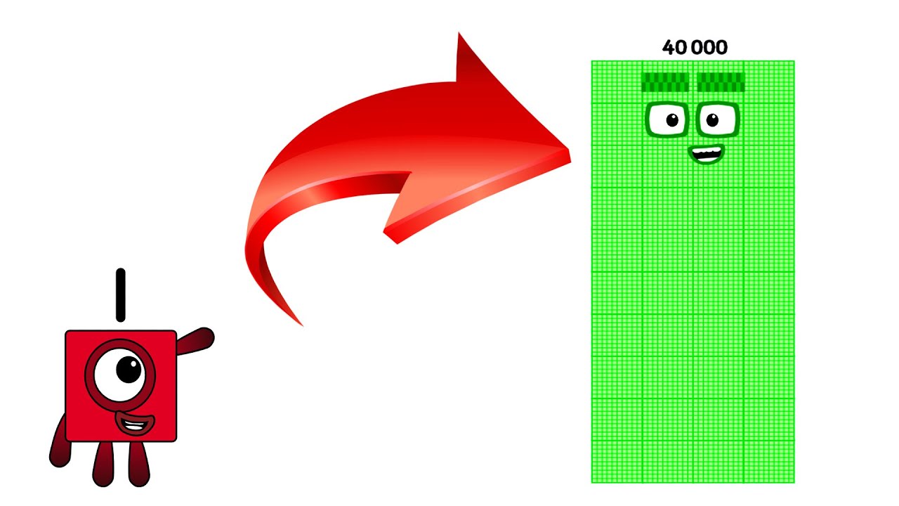 Numberblocks Counting To 40000 Youtube