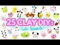 25 Clay DIYs- ANIMAL THEME 2- CUTE Polymer Clay Compilation!