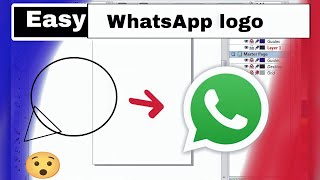 How to make WhatsApp logo in Corel draw || logo kaise banaye Corel draw me #coreldraw