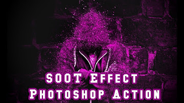 How to Use Soot Effect Photoshop Action Tutorial