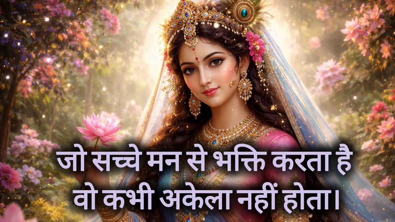 जो सच्चे मन से भक्ति करता है, वह कभी अकेला नहीं होता | राधारानी का दिव्य संदेश | #RadhaRaniSandesh 