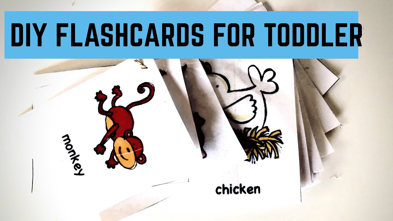 Diy Flash Cards For Toddler Animal Flash Card Youtube