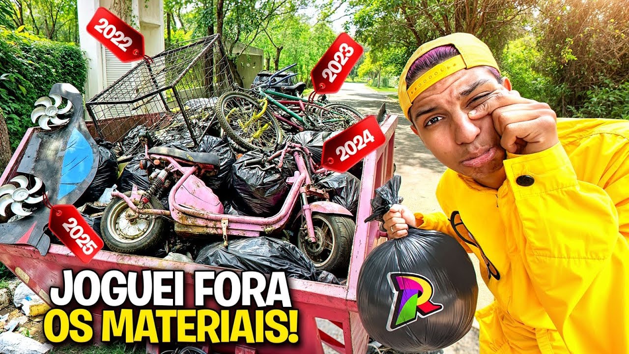 JOGAMOS FORA OS MATERIAIS DE GRAVAÇÃO DOS ROSA *2023 a 2025 