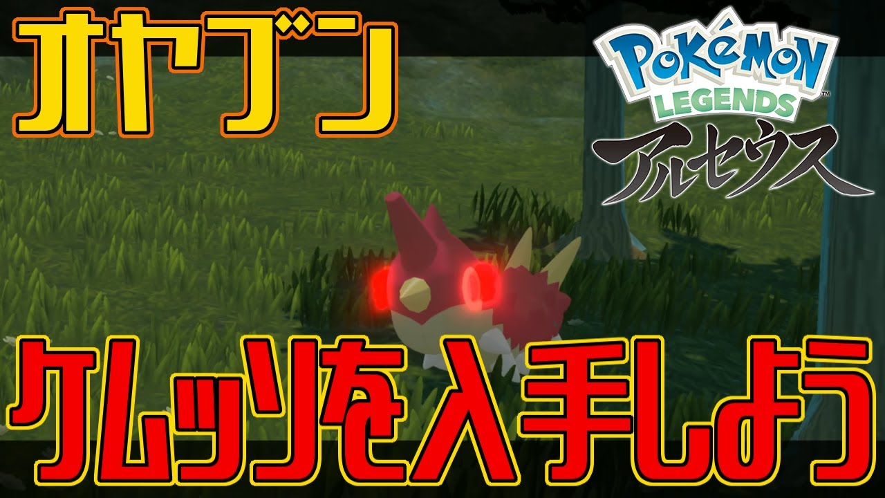 【ポケモンアルセウス】オヤブンのケムッソを入手しよう【Pokémon LEGENDS アルセウス】