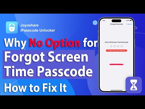 No Option for Forgot Screen Time Passcode? Why & How to Fix It