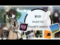 BSD React To Dazai Osamu As Music Artists 05x SPEED BSD React To Dazai Osamu As Music Artists 05x SPEED
