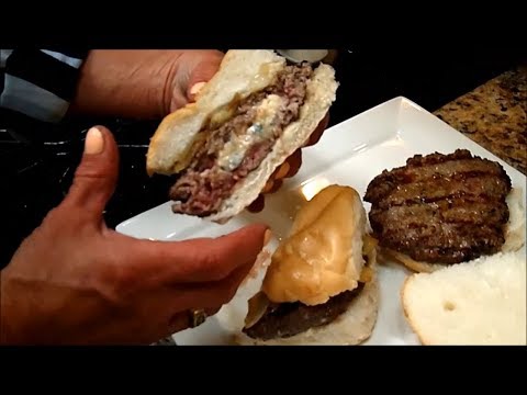 Lean how to make the perfect Hamburger every time, Blue Cheese Stuffed Hamburger