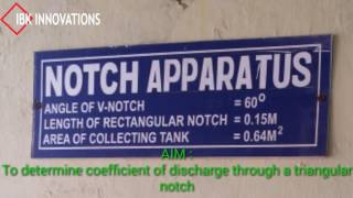 Triangular Notch -Lab experiment (demo) (15CVL)