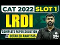 CAT 2022 Slot 1 LRDI Paper & Analysis | MBA Wallah