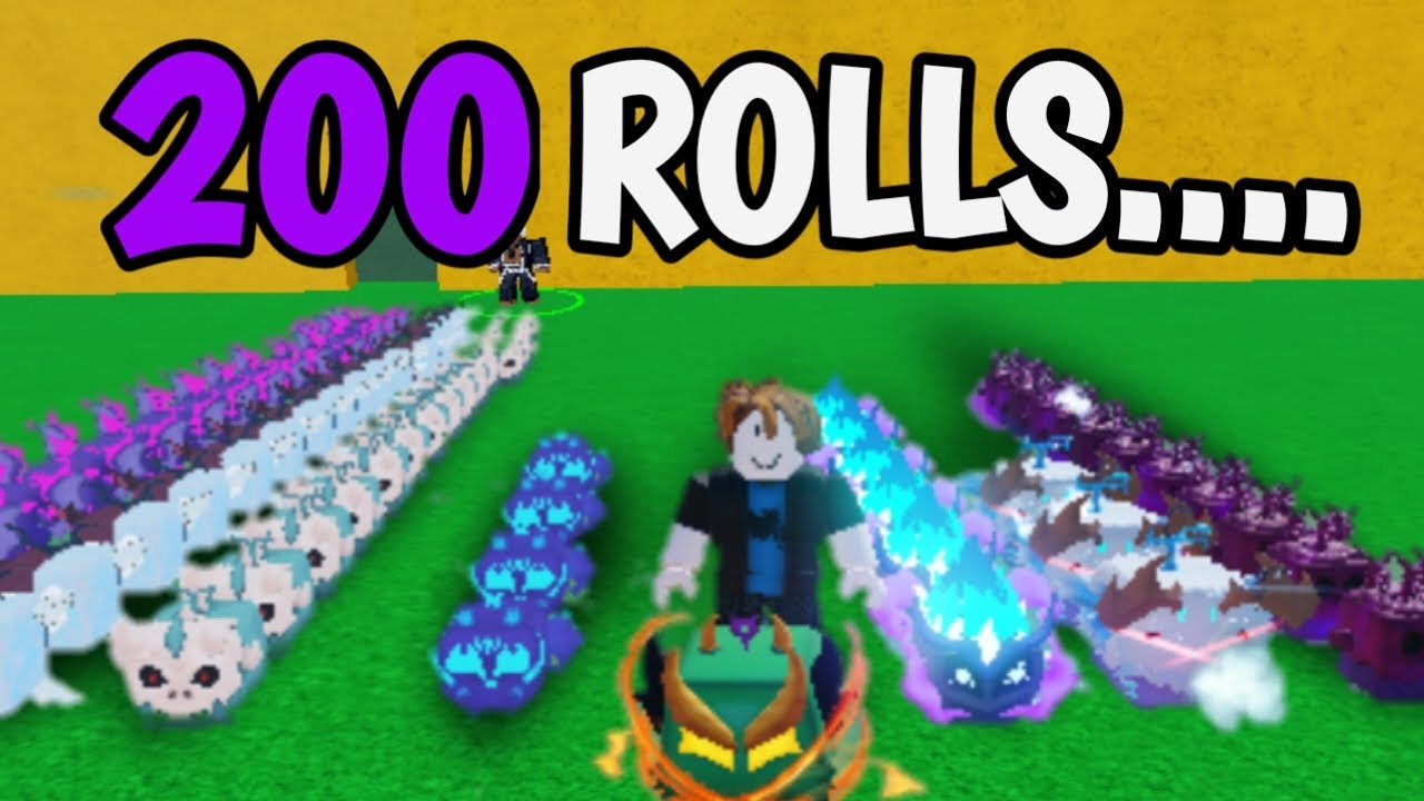 I Rolled 200 Fruits to Get Dragon On Bloxfruits - YouTube