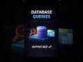 Database Queries Explained Visually ⚡ Query → Output #viral  #database #like #subscribe  #shorts