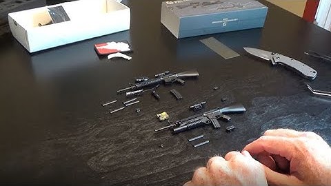 Building the 1/6 scale Easy & Simple M16 Rifle action figure sets
