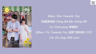 When I Run Towards You 当我奔向你 - Lin Chenyang (林晨阳)[When I Fly Towards You OST] Chi:Pin:Eng:MM lyrics