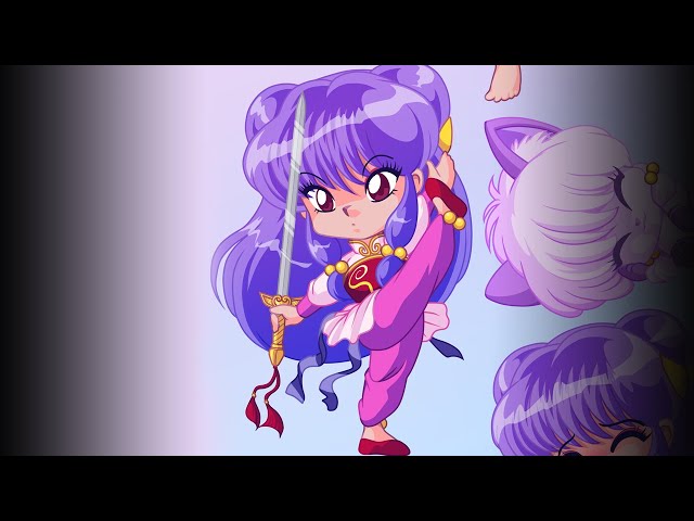 Chibi Shampoo with Sword Timelapse (Clip Studio Paint EX)
