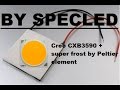 Охлаждение COB матрицы 50Вт элементом Пельтье. Cree CXB3590 DIY KIT. Фитолампа