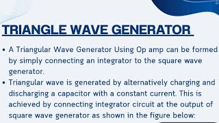 Triangle wave generator #msc physics (sem2)#electronic. 
