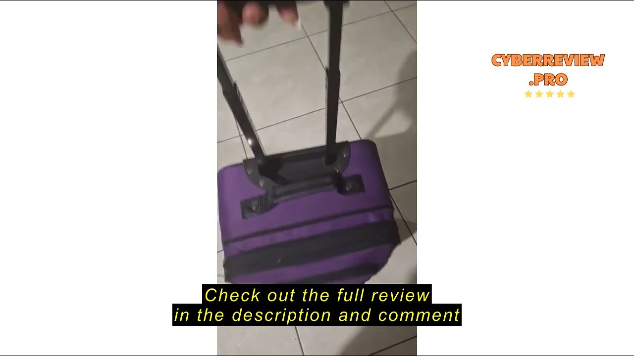 Review U.S. Traveler Rio Rugged Fabric Expandable Carry-on Luggage Set, Grey, 2 Wheel, Single