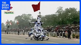 インド共和国記念日のパレードで驚異のパフォーマンス｜TBS NEWS DIG