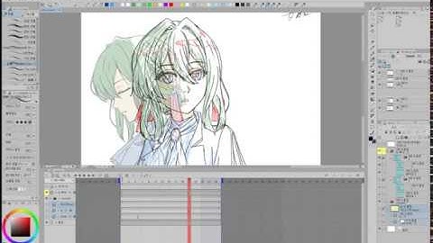 클립스튜디오 애니메이션- 레이어로 나누어 동화하는 팁 -Clip studio Animation