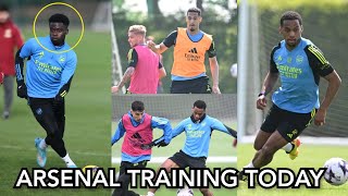 Bukayo Saka, Zinchenko & Jurien Timber Return to Arsenal Training Today | INSIDE TRAINING