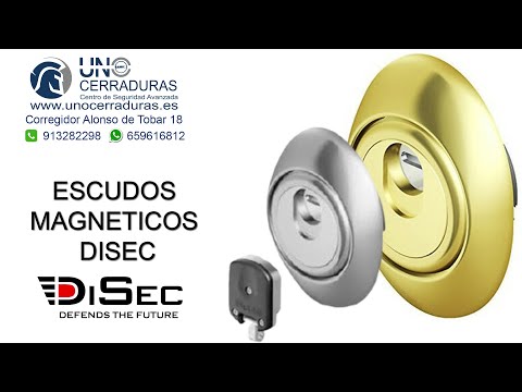 Disec Escudo de Seguridad Magnético MRM29E Color Dorado 5 Llaves