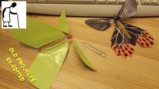 OLD PROJECT RE-EDITED Can I make a Rubber Band Powered Fluttering Butterfly toy