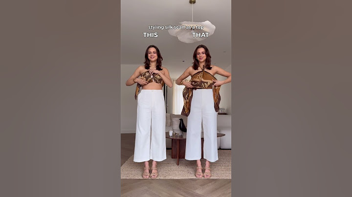 SILK SCARF TOP HACK - THIS or THAT? 💗 Subscribe for #fashion