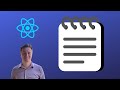 How To Code A Note Taking App In React JS | Programming Tutorial For Beginners