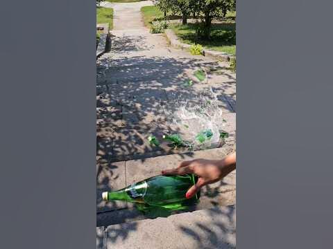 Crushing Crunchy & Soft Things ! Breaking glass bottles ⚠️π¬ #short 01 #