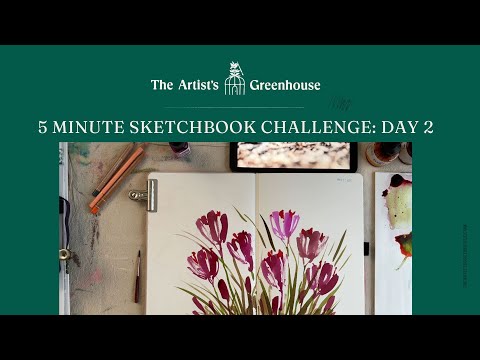 5 Minute Sketchbook Challenge Day 2: Crocus