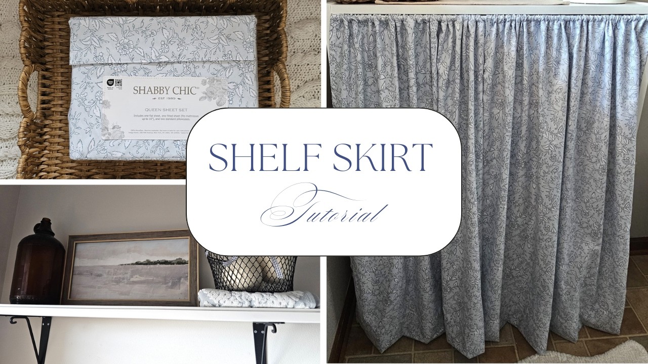  Ikea Billy Bookcase No Sew Shelf Skirt Project  |  Which Hem Tape Works Better? 