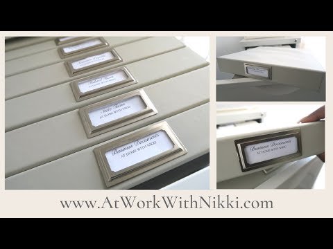HOW TO ORGANIZE YOUR BUSINESS FILE CABINET