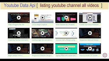 google apis | Youtube api using jQuery | Get youtube channel videos on your website | webdlab