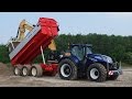 Case-IH Optum en New Holland HD zandbak bij TKD in Almere  Playing in the sandpit Trekkerweb