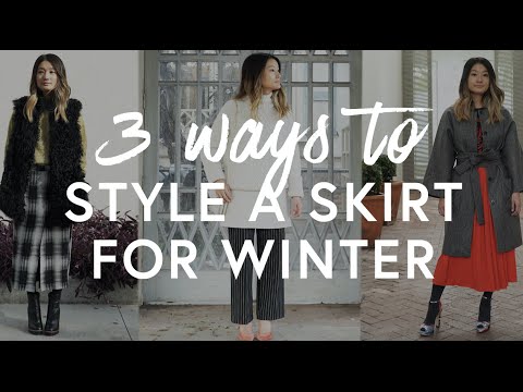 3 Ways To Style A Skirt For Winter | The Zoe Report By Rachel Zoe - YouTube