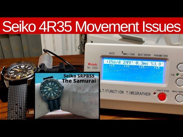 Seiko 4R35 Movement Issues - YouTube
