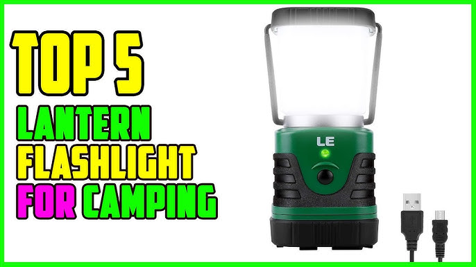 LE LED Camping Lantern, Battery Powered LED with 1000LM, 4 Light Modes –  Academy of Q