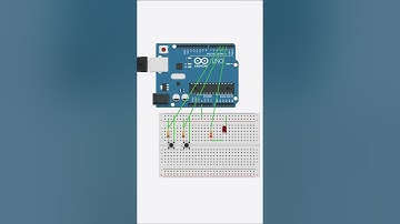Controlling LED using two push buttons